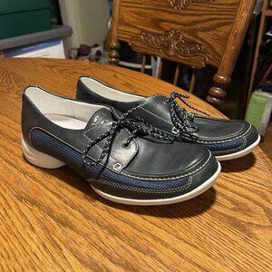 Timberland Blue Leather Lace Up Boat Shoes 24339 Womens 7M